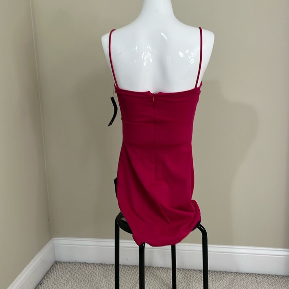 NWT Lulu's Flaunt It Magenta Bodycon Dress - Picture 3 of 5